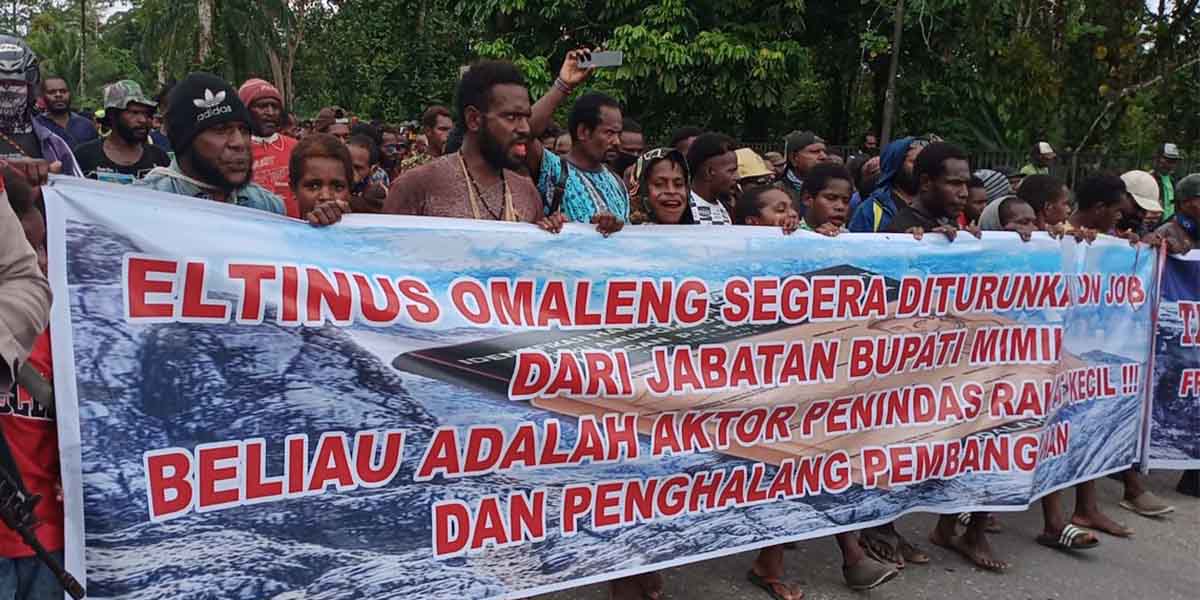fphs-tsingwarop-demonstrasi-ke-kantor-bupati-mimika-ini-tuntutannya